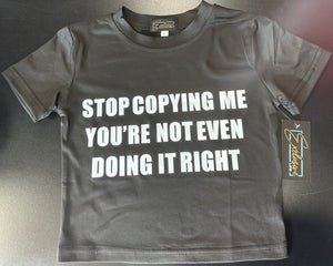 “Stop Copying Me” Crop Tee
