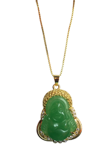 Gold Jade “Buddha Necklace”
