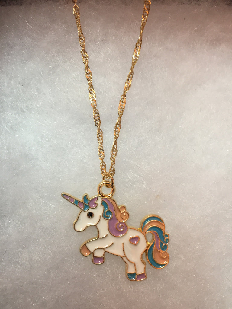Gold Unicorn Necklace🦄😍